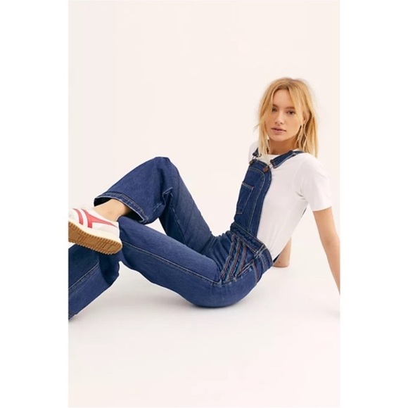 We The Free Chasing Rainbows Denim Overalls - Picture 9 of 10